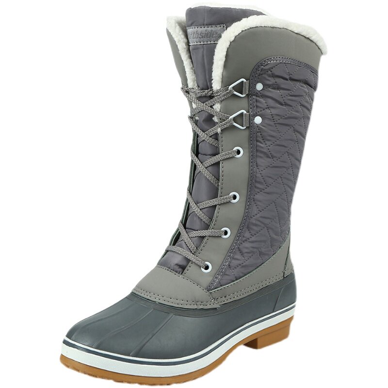 NORTHSIDE women's boots women's outdoor winter waterproof and warm lightweight shock-absorbing non-slip high-barrel snow boots