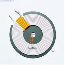 A11 mobile phone wireless charging coil inductor 6 8uh diameter 50mm with magnetic isolation sheet multi-strand wire Litz wire