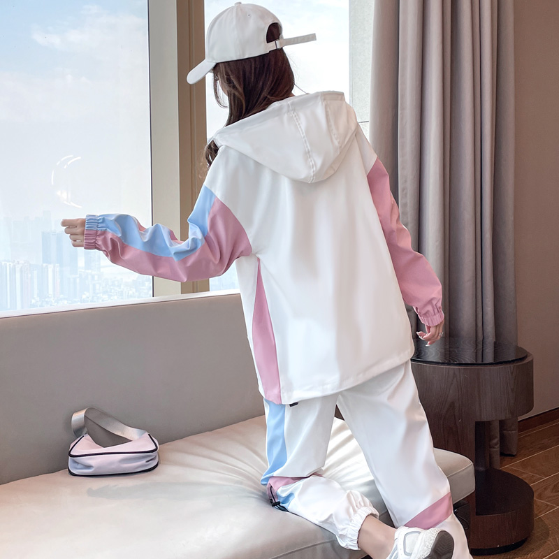 Sportswear suit women's autumn and winter 2022 new autumn clothes loose and casual Western style tide brand student running two-piece suit