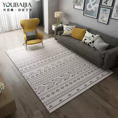 Moroccan carpet Living room Nordic modern minimalist coffee table Net red bedroom room bed blanket full of household carpets