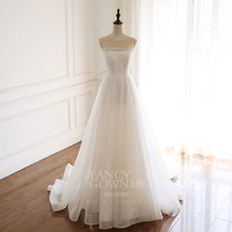 Phantom - the new suspension neck lace sleeveless outdoor forest A skirt trailing thin tall sweet little man light wedding dress