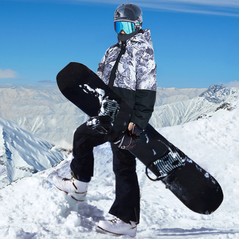 2025 New Ski Suit for Men, Waterproof Clothing, Professional Snowboard Suit, Winter Large Size Youth Double-Board Equipment