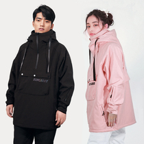 2023 New Ski Wear Womens Suit Waterproof Hoody Professional Snowboard Pullover Snow Suit Mens Couple Double Board Equipment