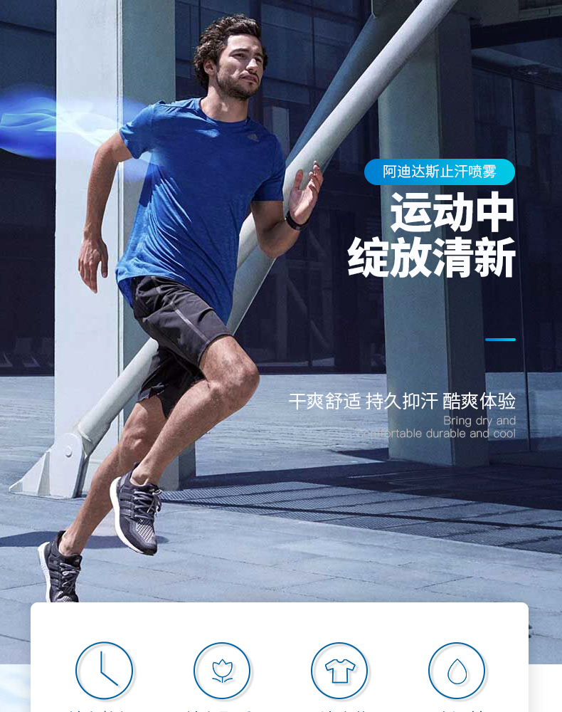 欧洲进口 阿迪达斯 男女止汗喷雾/走珠 48小时长效款 图1