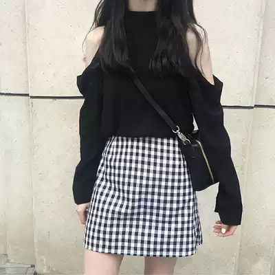 2021 summer goddess royal sister light cooked culture quality age reduction and thin Foreign school net red plaid skirt two-piece suit female