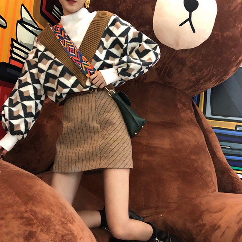 Autumn and winter new ladies'ladies' light-ripened atmosphere Fried Street Suits of Fairy and Airy-Red Foreign Fashion Two Sets