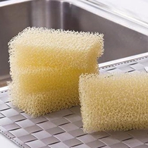 1-20 sheet rubber grain brush bowls sponge imitation silk melon dishwashing without oil magic decontamination sponge brushed dishcloth