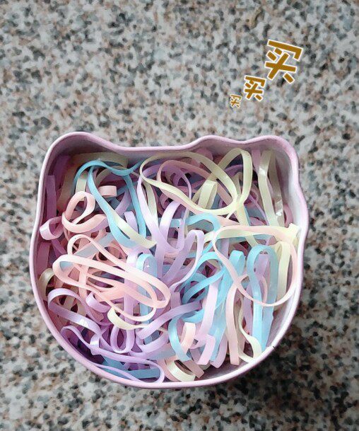 No injuries Disposable Rubber Fascia Hair Ring Heads Adorned Children Women Zal Hair Black Small Hair Rope Rubber Ring Baby Hair Ring