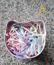 Do not hurt hair Disposable rubber band hair ring headdress child female tie hair black small hair rope Rubber ring baby head rope