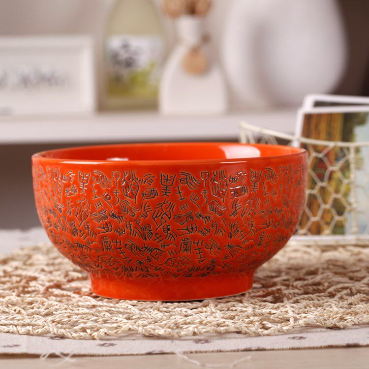 Creative Ceramic Bowl Japan Style Home Eating Bowl 6 Inch Foam Noodle Bowl Large Number 7 Inch Lanoodle Gallery Bowls Chopstick Student Suit