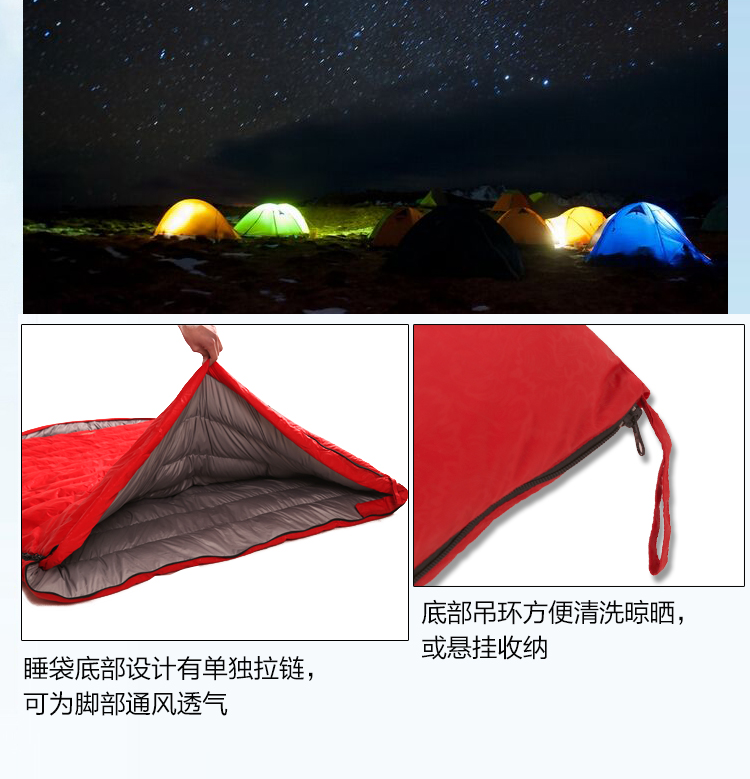 Cặp đôi lạc đà đặc biệt xuống túi ngủ Người lớn cắm trại ngoài trời Trong nhà Bốn mùa Vịt xuống Ngỗng xuống Túi ngủ siêu nhẹ túi ngủ naturehike u150