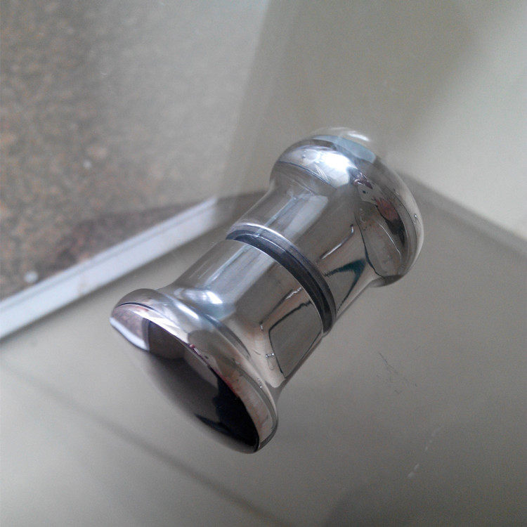 Integral glass bathroom door shower room door handle translation window glass single hole small handle plastic ABS handle