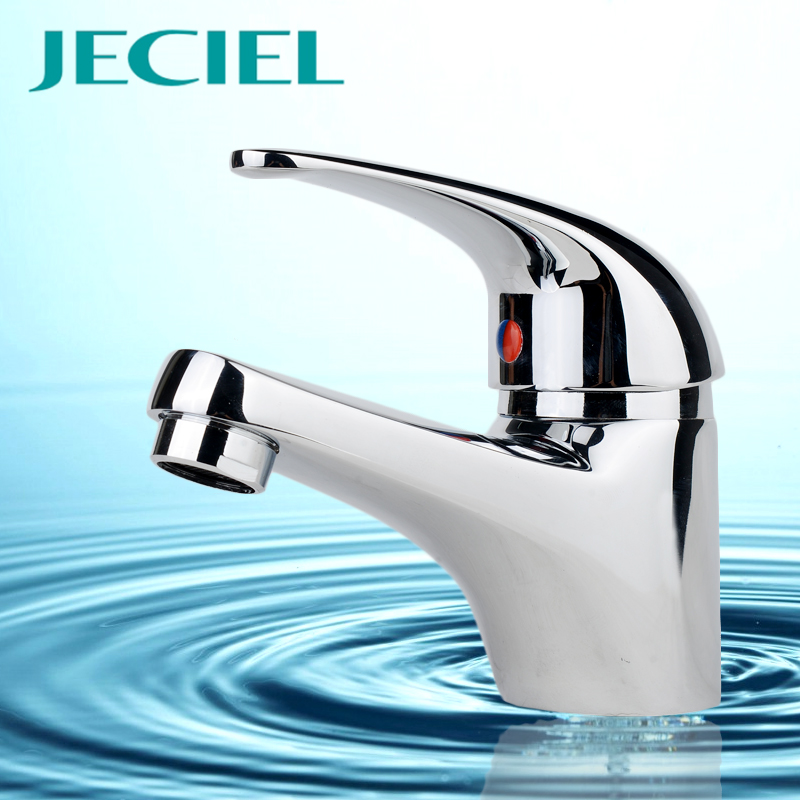 2019 Xinkou manufacturer Keyi integral bathroom bathroom basin washbasin faucet hot and cold single hole full copper