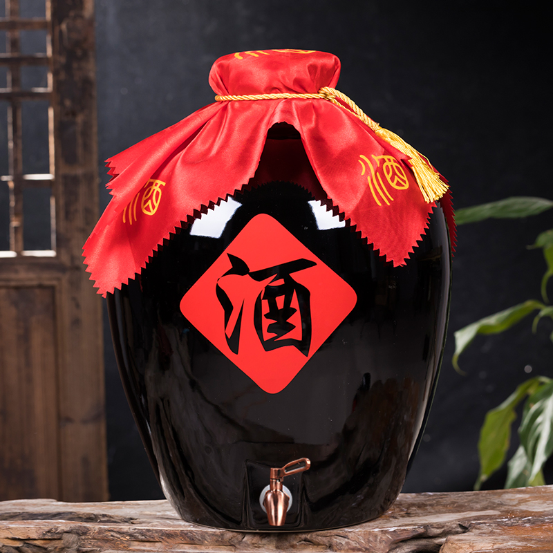 Ceramic wines 10 catty 20 catty 50 catty 50 catty Imitation Ancient Wine Jug Wine Vat Home Sealed Cellar Stash of wine Wine Bubble Wine