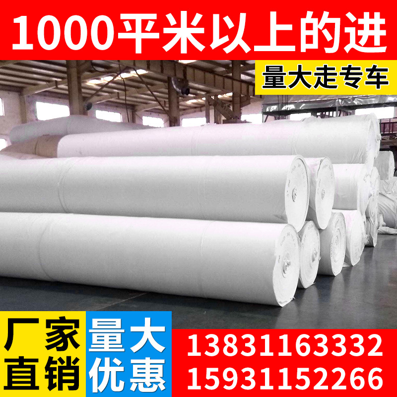 Engineering geotextile permeable road surface bridge cement maintenance planting permeable felt white non-woven geotextile
