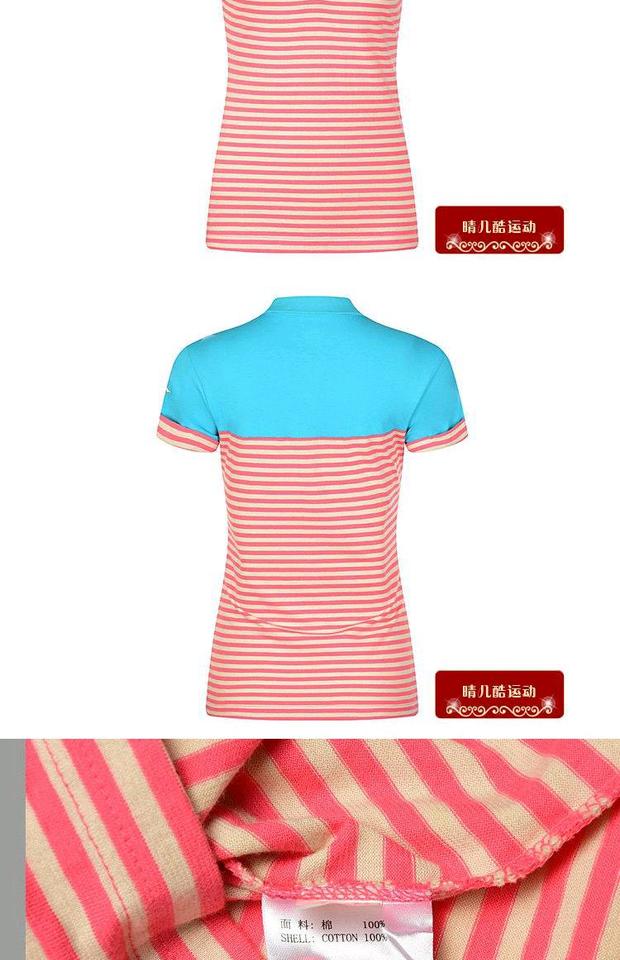 Áo thun nữ Li Ning mùa hè đích thực - Áo polo thể thao áo polo dài tay