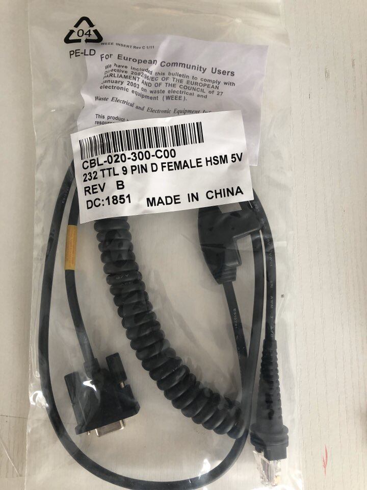 Honeywell7120 1250G 1450G 1300G 1902 1900 Scanner data cable USB serial port