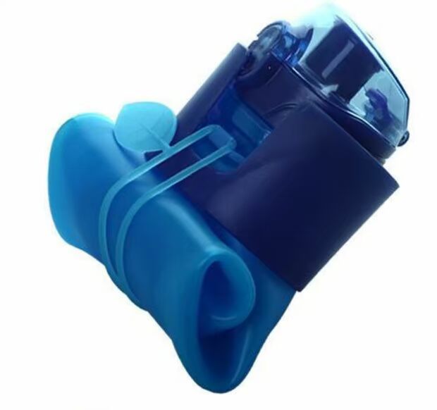 Thể thao gấp silicone cốc du lịch ngoài trời chai nước cầm tay chống rò rỉ chống chai co lại leo núi chai nước đi bộ bình nước thể thao 2 lít