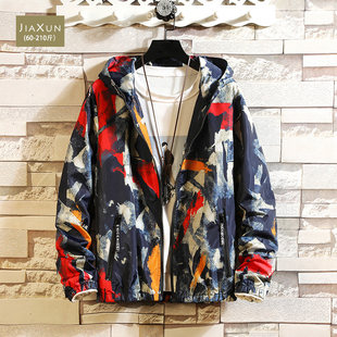 Autumn and winter men's jacket reversible pilot jacket plus fat plus size baseball uniform loose ins fashion brand fat