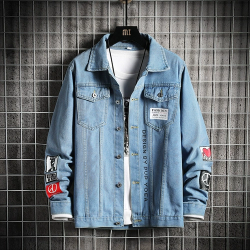 Черная униформа медсестры, джинсовая мужская летняя куртка, изысканный стиль, в американском стиле