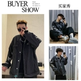 Джинсовая летняя сексуальная куртка, в американском стиле, оверсайз