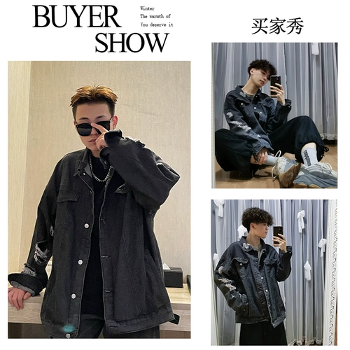 Джинсовая летняя сексуальная куртка, в американском стиле, оверсайз