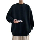 Tide, мужская черная осенняя демисезонная базовая спортивная толстовка, большой размер, оверсайз