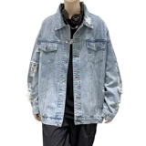 Джинсовая летняя сексуальная куртка, в американском стиле, оверсайз