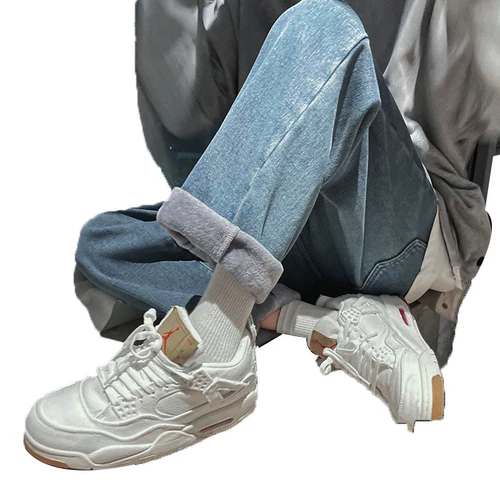 Летние джинсы, универсальные штаны, свободный прямой крой, изысканный стиль