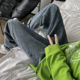 Летние джинсы, универсальные штаны, свободный прямой крой, изысканный стиль