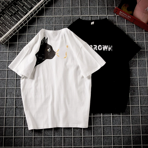 Трендовая летняя футболка с коротким рукавом, оверсайз, большой размер