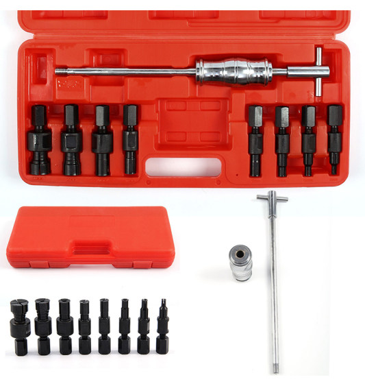내부 베어링 풀러 16개 세트, 내부 구멍 5개 세트 필링 슬라이드 해머 분해 세트, 내경 6mm 내부 구멍 풀러 분해
