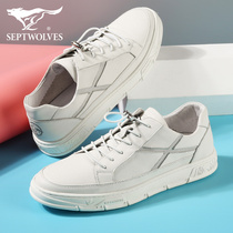 Seven Wolves Mens Shoes Fall Genuine Leather Casual Leather Shoes National Tide Men Casual Shoes Youth Shoes Man Boomer Board Shoes