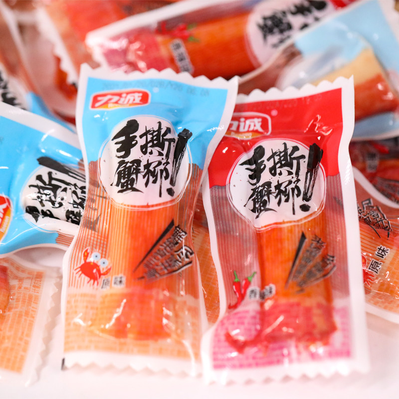(Force Honest Ready-to-eat Rip Crab Willow 500g) Crab Stick Sea Taste Office Casual Snacks Crab Meat Stick Bagged