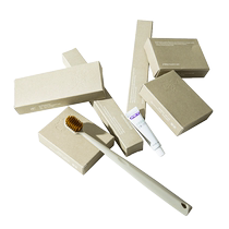 Morandi textured paper niche luxury hotel disposable toiletries B&B toothbrush and toothpaste set customized