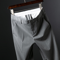 2021 new summer suit pants men slim small feet simple business pants casual versatile straight trousers thin