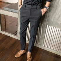 Pendant pants men Korean slim summer thin men Business casual suit pants fashion suit trousers