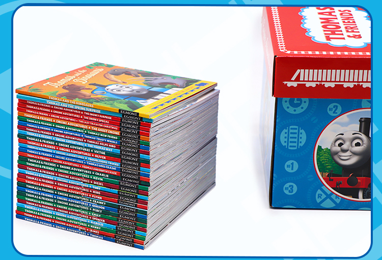 Thomas và bạn bè của ông Thomas and Friends Hộp 30 Thomas English ảnh gốc cuốn sách bìa mềm câu chuyện cuốn sách hình ảnh của một bộ sưu tập nhỏ của sách truyện tranh tiếng Anh Giác Ngộ hình dung sách hộp quà tặng phim hoạt hình đồng hồ thông minh
