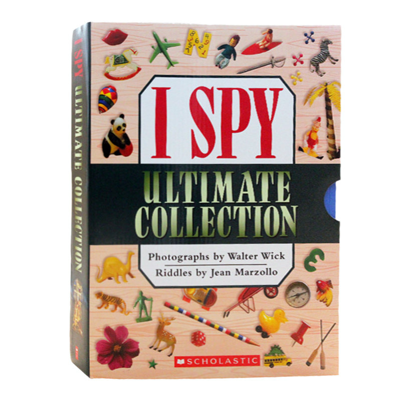 Scholastic I Spy Visual Discovery Series 10 Volumes Ultimate Collection Gift Box Set English Original Picture Books for 3-8 Years Old English Vocabulary Development Educational Books Hand-Eye Coordination