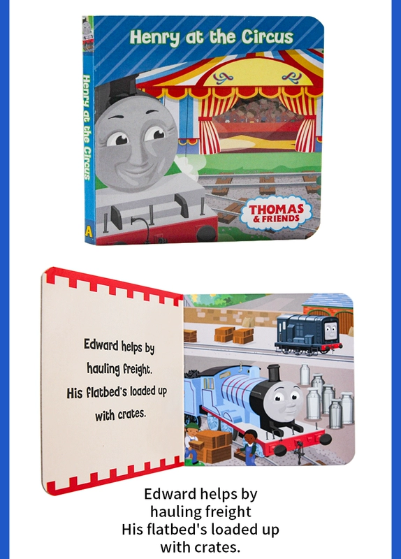 Thomas and Friends Pocket Thư viện Thư viện Thomas và bạn bè một chút tiếng Anh gốc truyện tranh Sáu cọ tông cuốn sách câu đố cho trẻ em chơi trên trang bìa sau của truyện tranh Việt Việt đầu máy hình dung sách