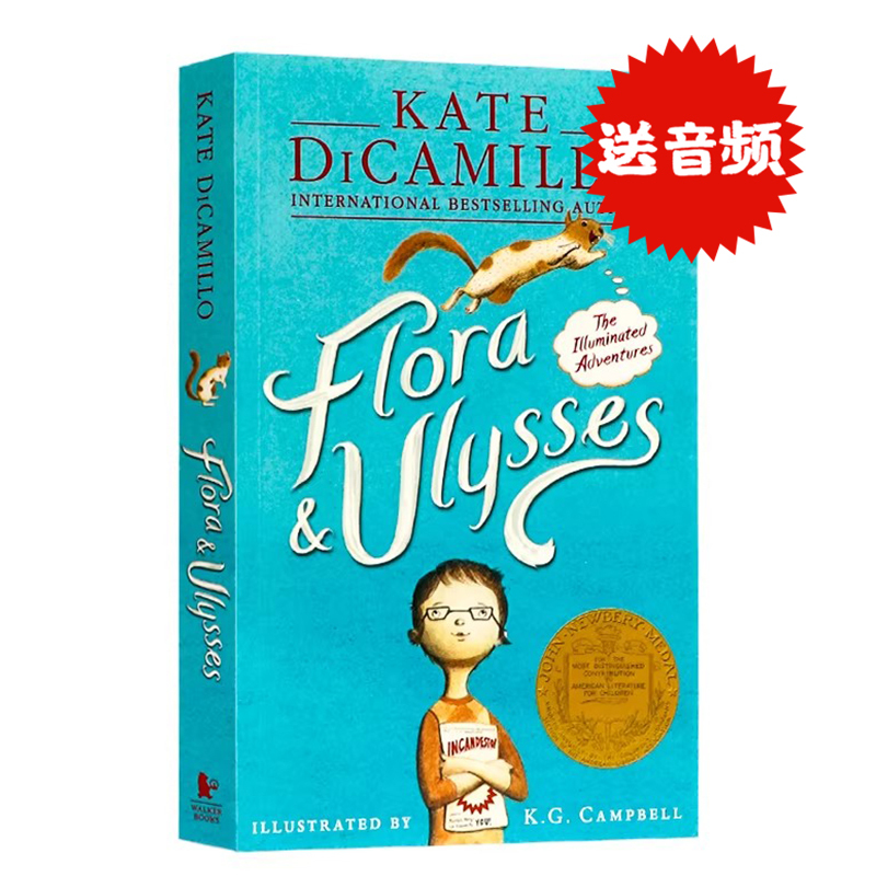 Flora and Ulysses English Original Edition Newbery Medal Kate Dicamillo Flora and Ulysses Extracurricular Reading Adventure Story Classic Literary Novel Flora and Ulysses English Original Edition Newbery Medal Kate Dicamillo Flora and Ulysses Extracurricular Reading Adventure Story Classic Literary Novel