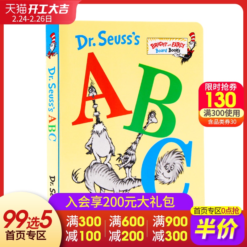đại diện ABC Dr. Seuss Dr. Seuss của của tiếng Anh truyện tranh gốc danh sách sách Liaocai Xing 10 tuần 74 Bright và Ban sớm trẻ em học những cuốn sách bảng chữ cái