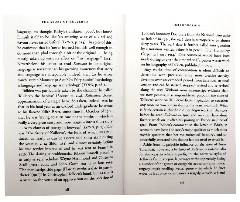 Nguyên bản tiếng Anh cuốn tiểu thuyết The Story of Kullervo J R R Tolkien Lord of the Rings ký tự Kule Wo câu chuyện Tolkien HarperCollins