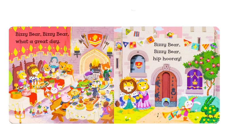 Winnie the English loạt gốc bận rộn của truyện tranh Bizzy Gấu knights lâu đài lâu đài, truyện tranh knight tông cuốn sách hoạt động giác ngộ cho trẻ em chơi trong khi học tập cuốn sách điều hành tổ chức