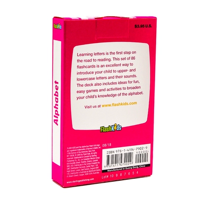 Bản gốc tiếng Anh Alphabet flash Kids Flash Cards học tiếng Anh Bảng chữ cái thẻ game thẻ giác ngộ 86 thẻ nhân vật nháy thẻ The Complete Book of hỗ trợ từ Sight Đồ chơi giáo dục