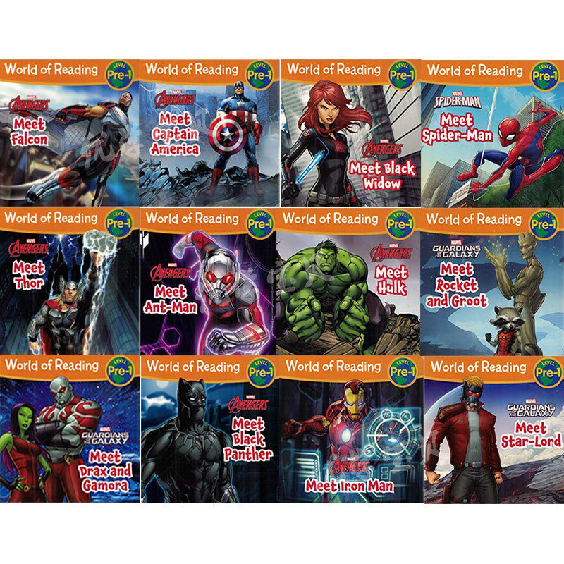 Marvel Avengers Graded Reading Books 12 Volume Set - Taobao product photo 8
