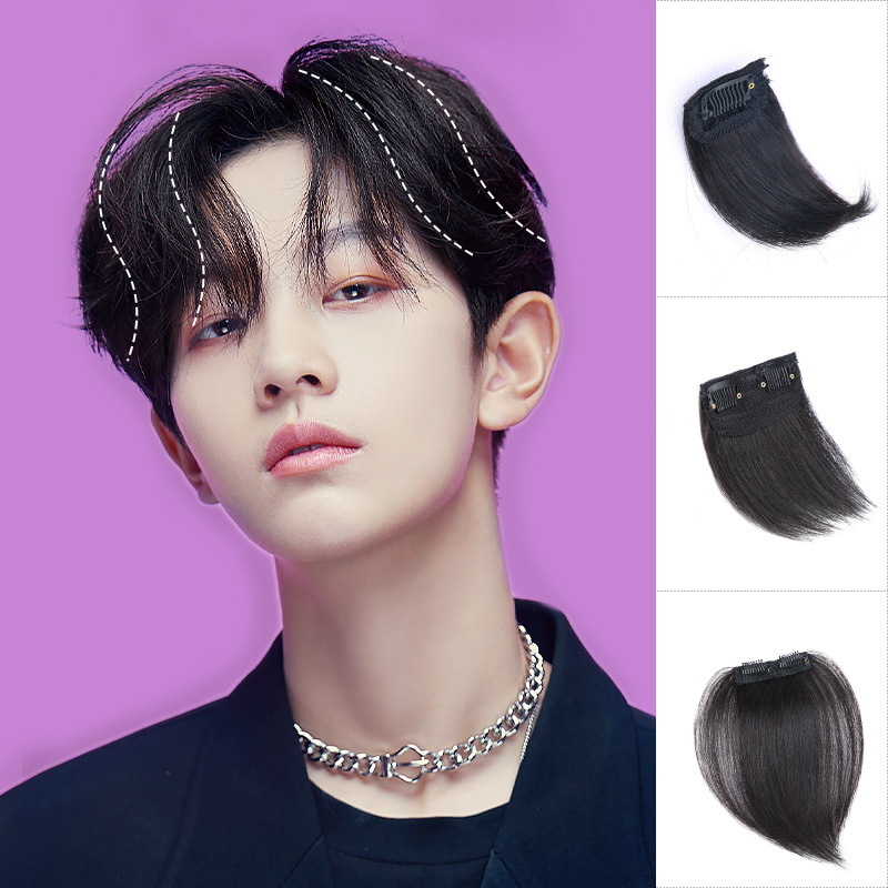 Men's Hairpiece for Volume, Hair Root Volumizer, Real Hair Hairpiece, Invisible and Lightweight Wig for Men