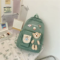 Зеленый стиль два+сетевый красный медведь