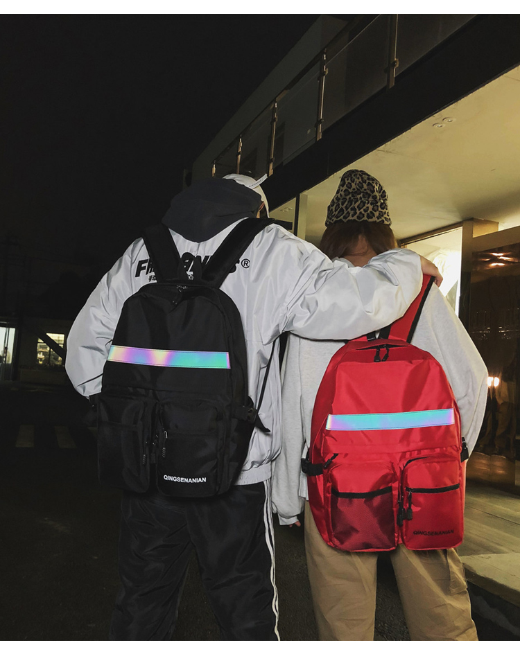 Ba lô hip-hop công suất lớn Ba lô phiên bản Hàn Quốc của trường học sinh trung học sinh viên đại học nam và nữ xu hướng đường phố ba lô - Ba lô balo nhỏ cho nữ