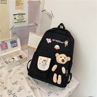 Черный стиль два+сетевый красный медведь